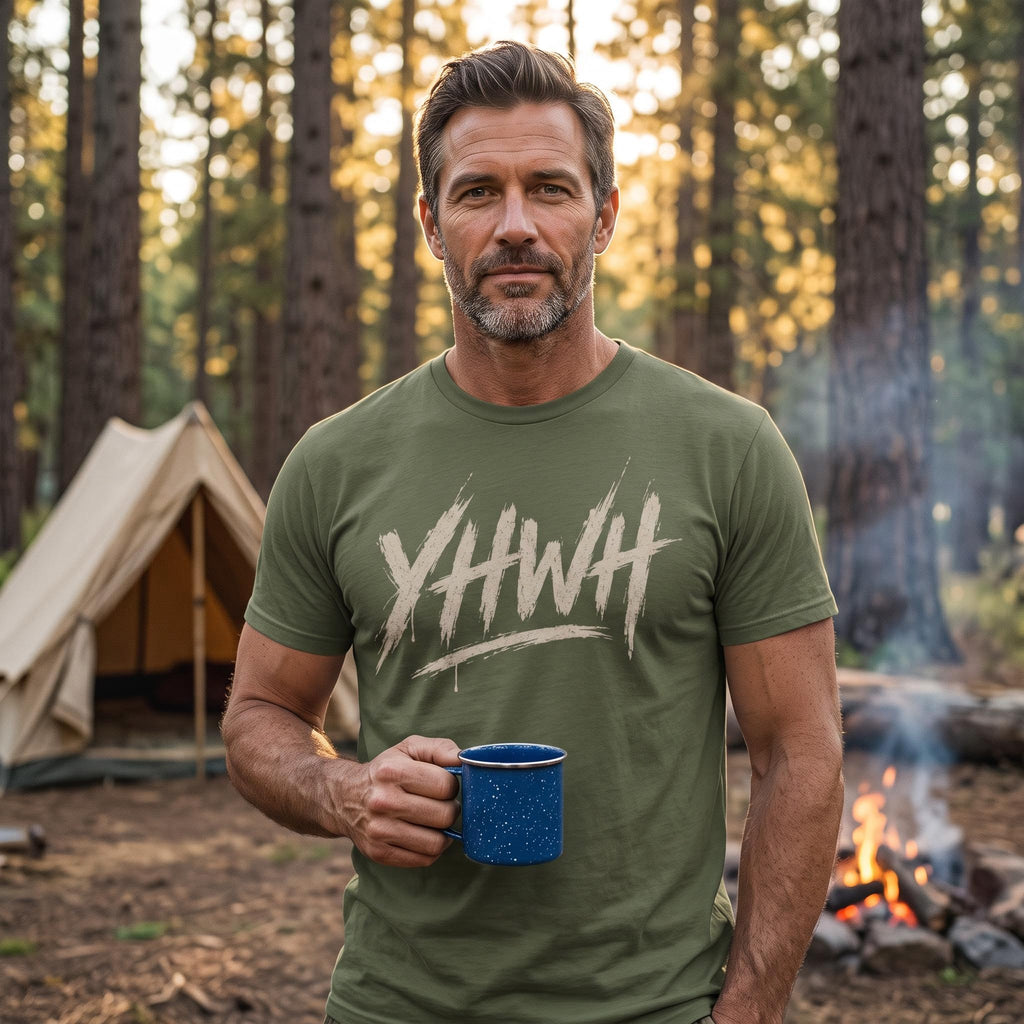 YHWH Brushed Design Premium T-Shirt