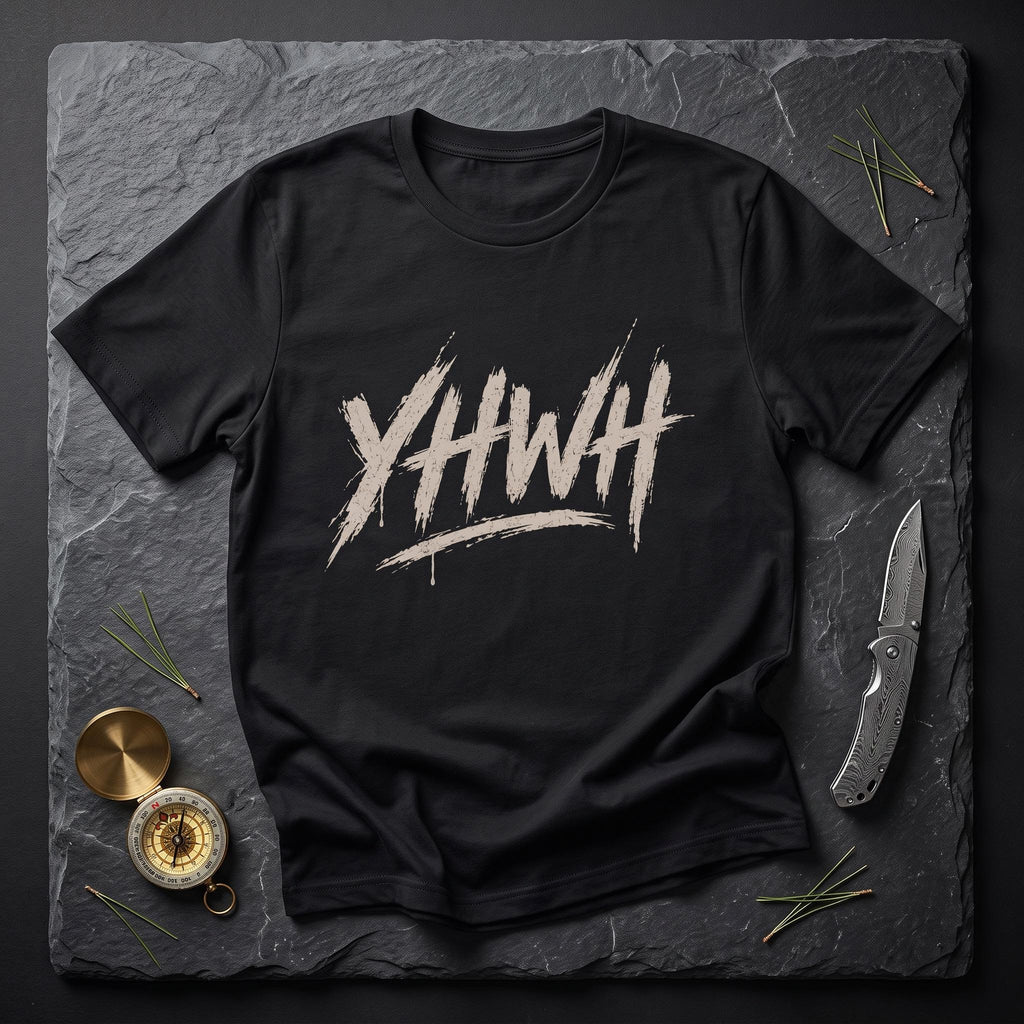 YHWH Brushed Design Premium T-Shirt