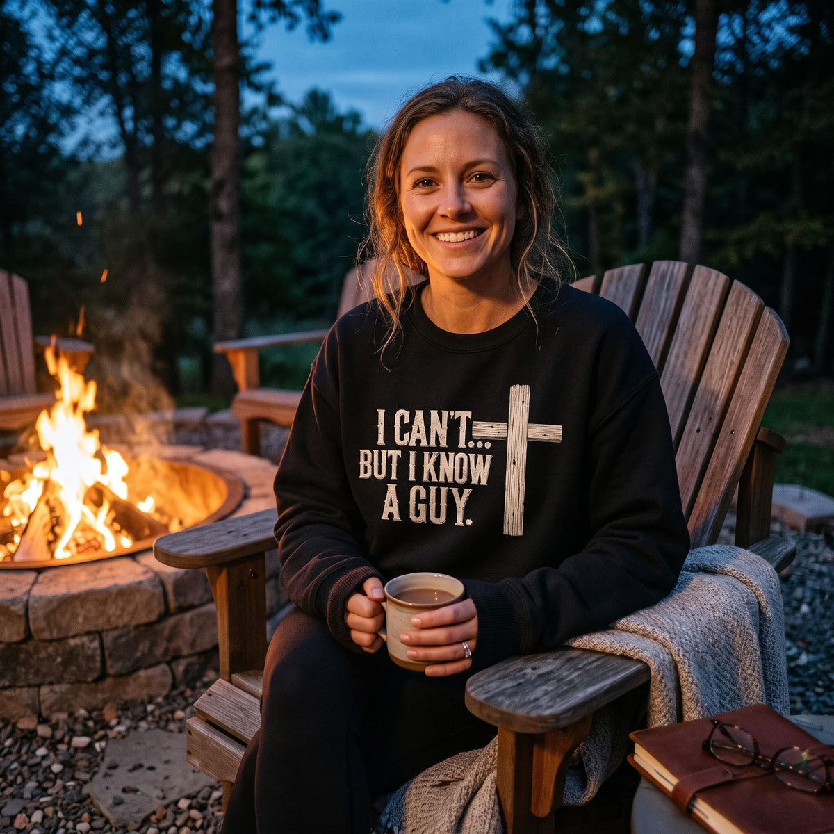 I Can't But I Know A Guy – Women's Christian Crewneck