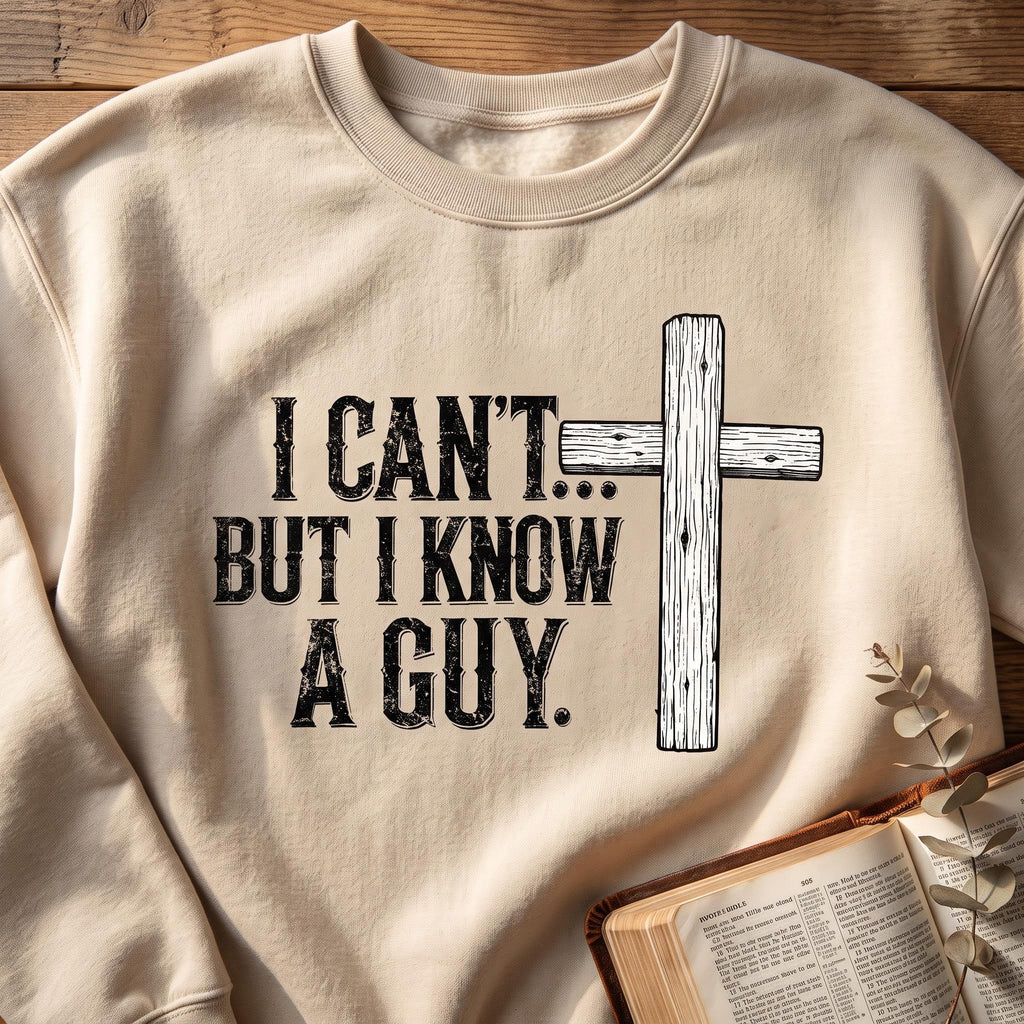 I Can't But I Know A Guy – Women's Christian Crewneck