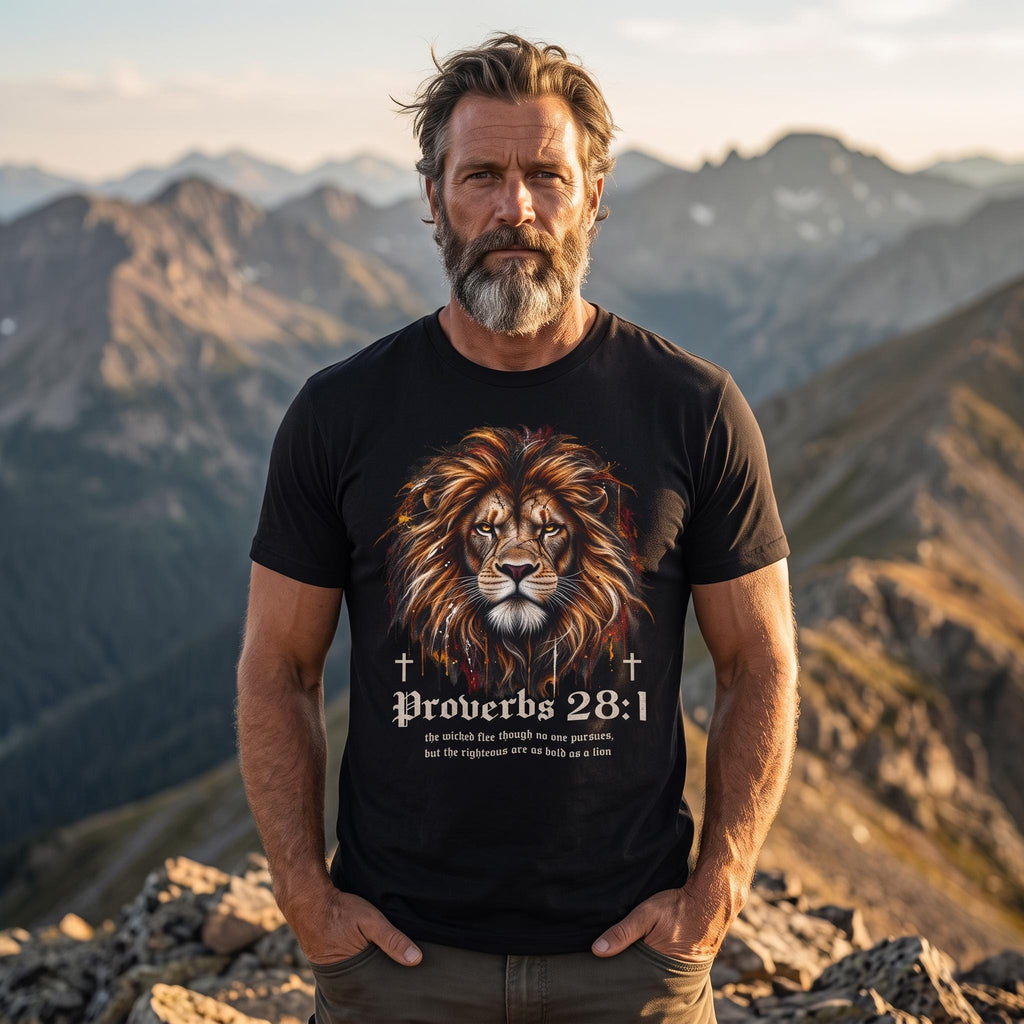 Lion of Judah - Joshua 1:9 Men's Premium Tee
