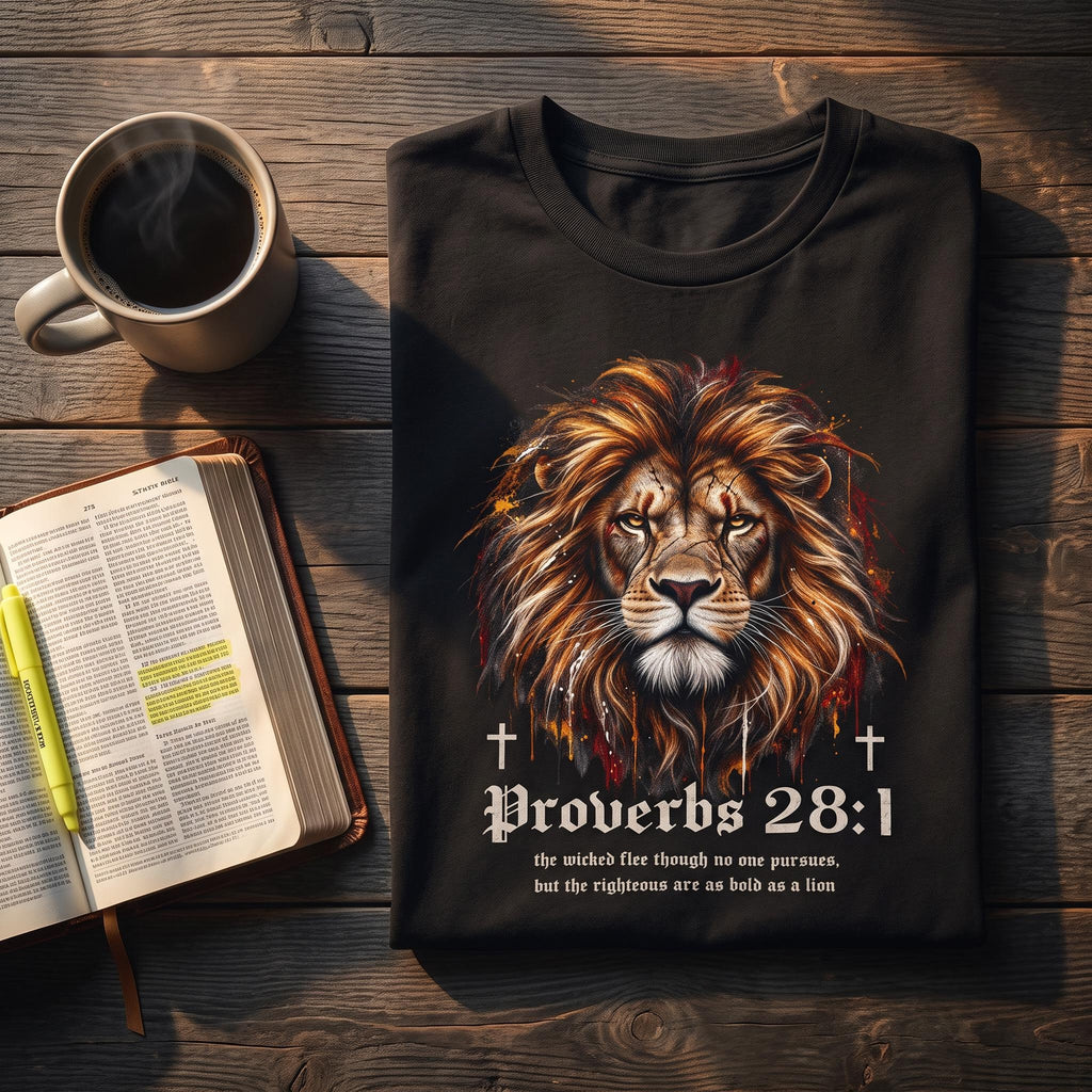 Lion of Judah - Joshua 1:9 Men's Premium Tee