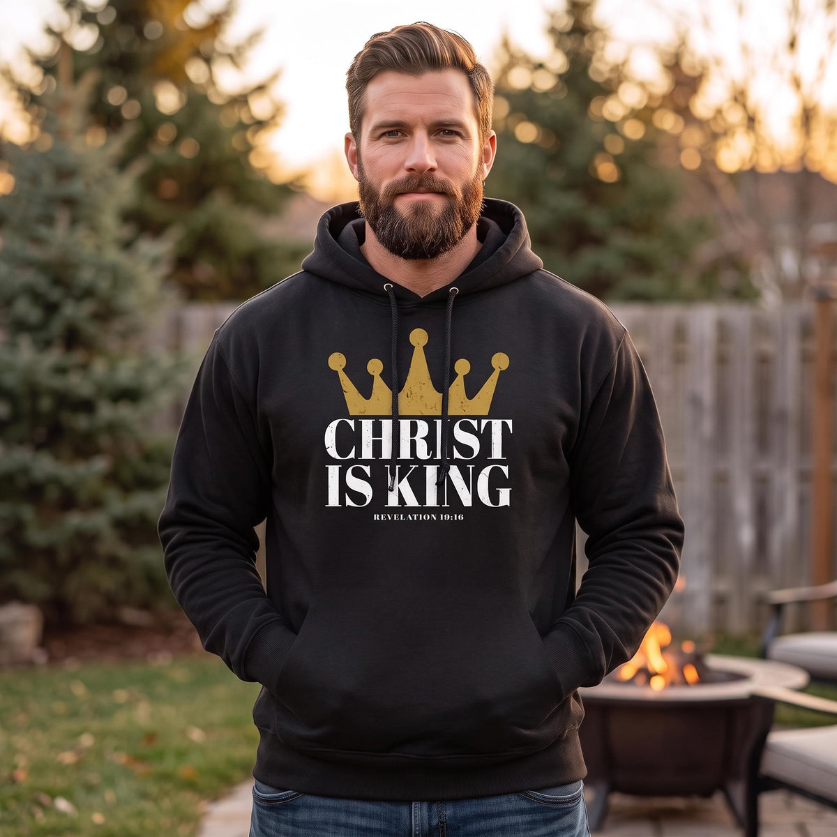 Christ Is King Premium Hoodie for Men